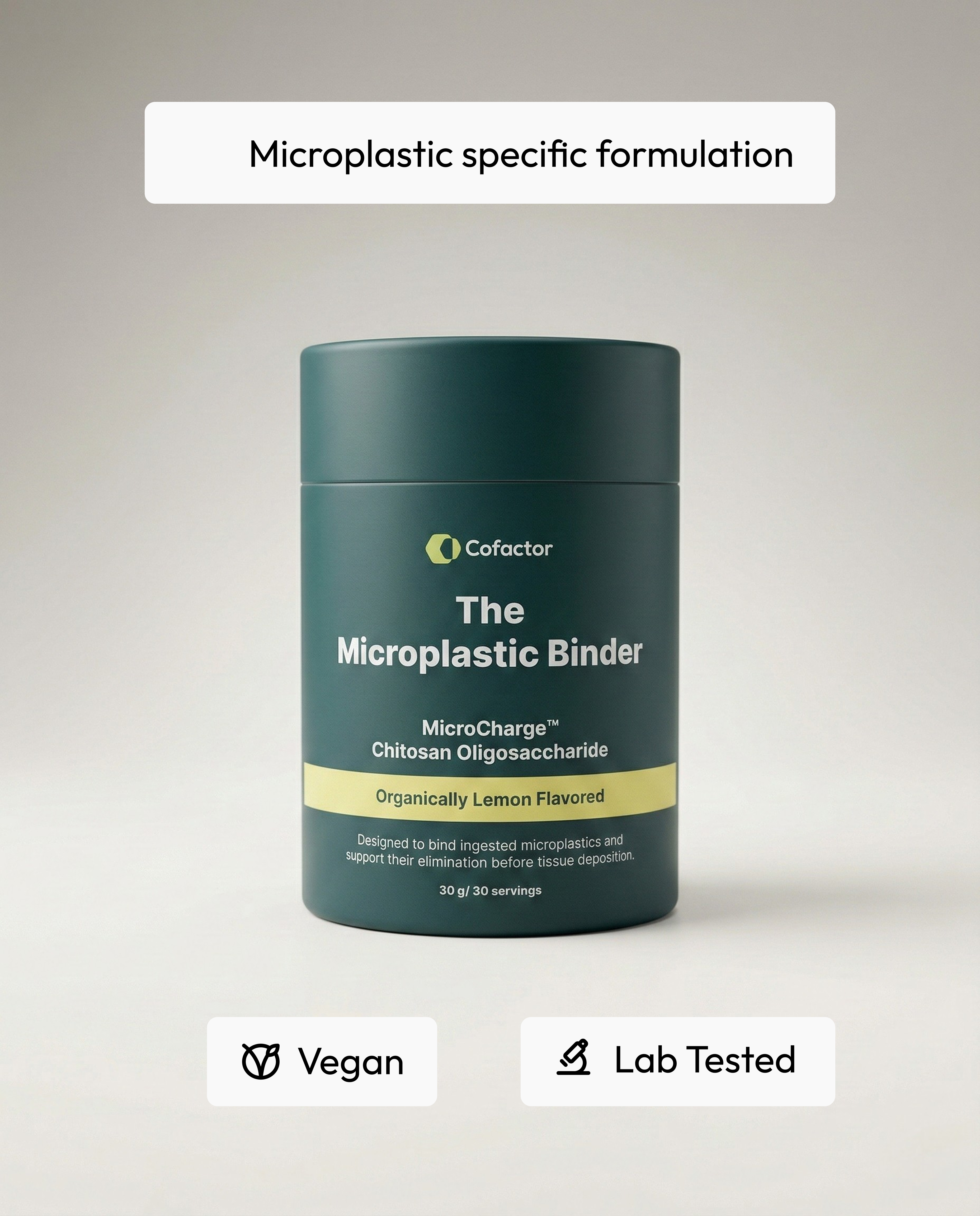 The Microplastic Binder
